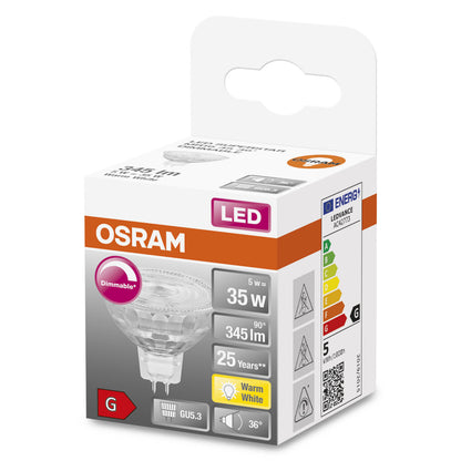 OSRAM LED-LAMPA REFLEKTOR MATT (35) GU5.3 DIM VARMVIT