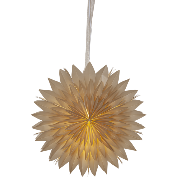 Pappersstjärna Dis Beige