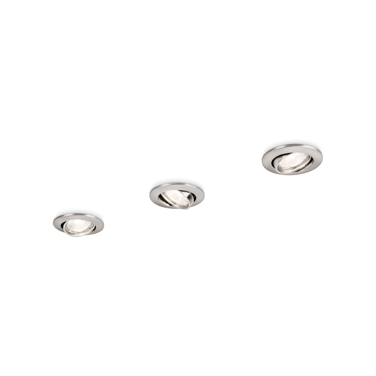 Philips - enif Einbauleuchte Nickel 3x50W 230V