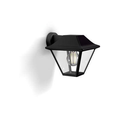 Philips - Alpenglow Down Wandlaterne schwarz 1x60W