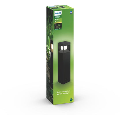 Philips - Parterre Sockel schwarz 1x8W 230V