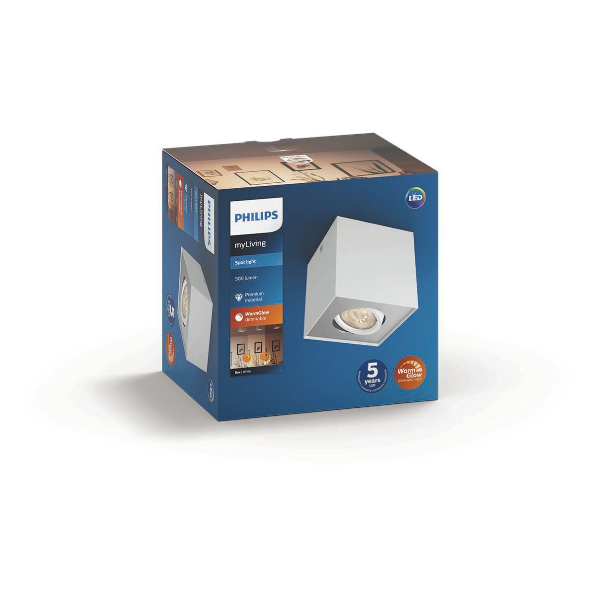 Philips - BOX Einzelspot weiß 1x4,5W SELV