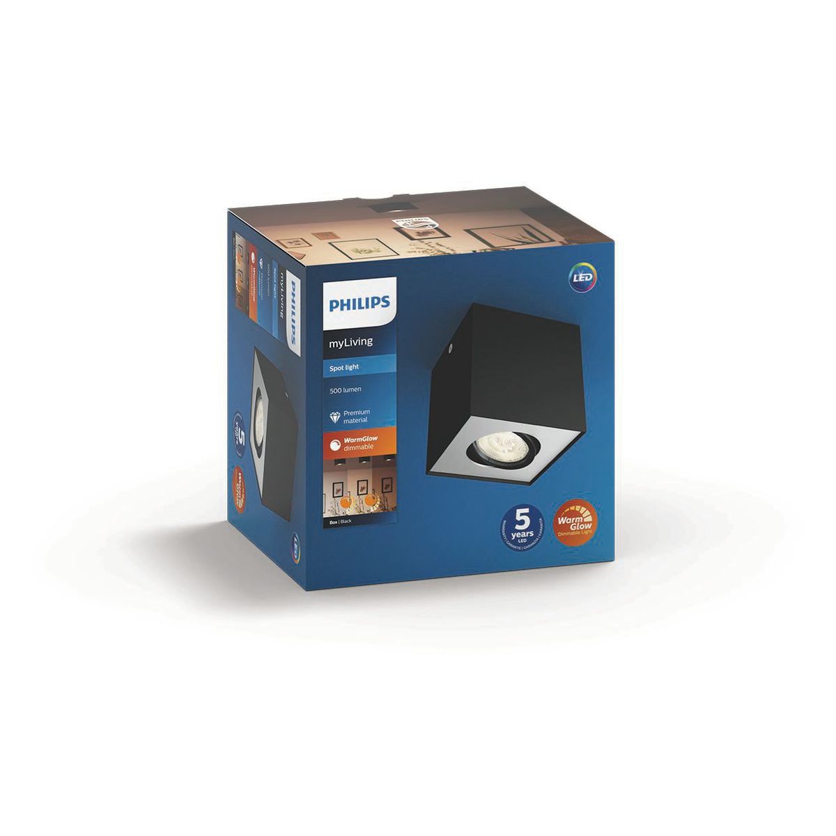 Philips - BOX Einzelspot schwarz 1x4,5W SELV