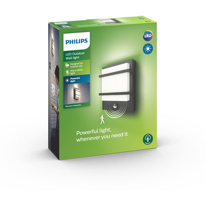 Philips - Petronia IR Wandleuchte anthrazit 1x12