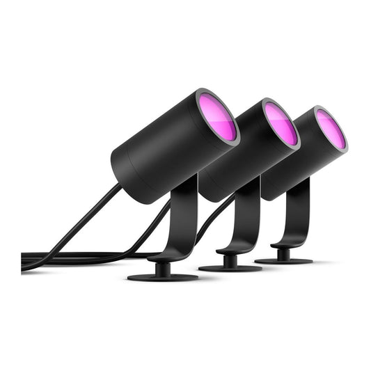 Philips - Lily Hue Basiseinheit Spike schwarz 3x8W 24V