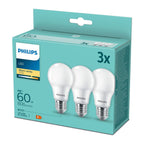Philips - LED 60W A60 E27 WW FR ND 3PF/6 DISC