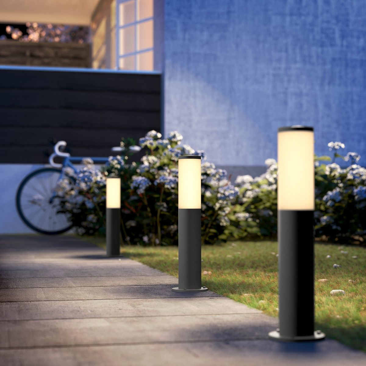 Philips - UTRECHT Standleuchte Anthrazit 1x20W HV