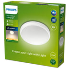 Philips - Doris Decke 6W 27K Weiß IP54 HV