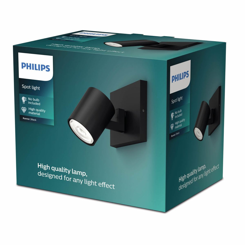 Philips - RUNNER Einzelspot schwarz 1x20W 230V