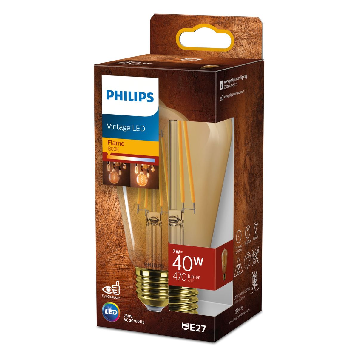 Philips - LED ST64 40W 1800K E27 NDSRT Bernstein 1PF