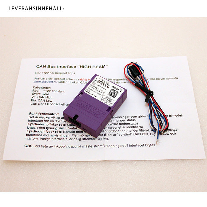 Fernlichtschnittstelle Canbus