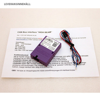 Fernlichtschnittstelle Canbus