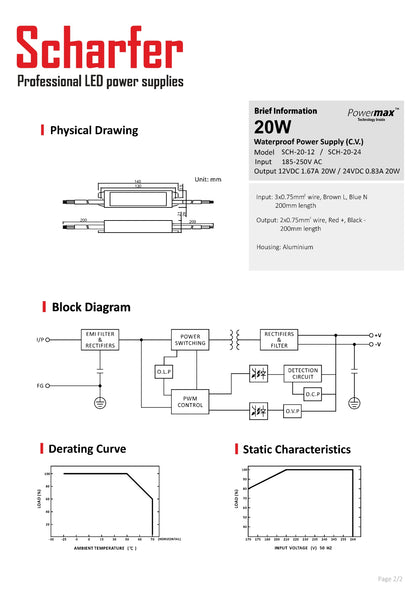 Transformator 230V AC auf 24V DC 20W