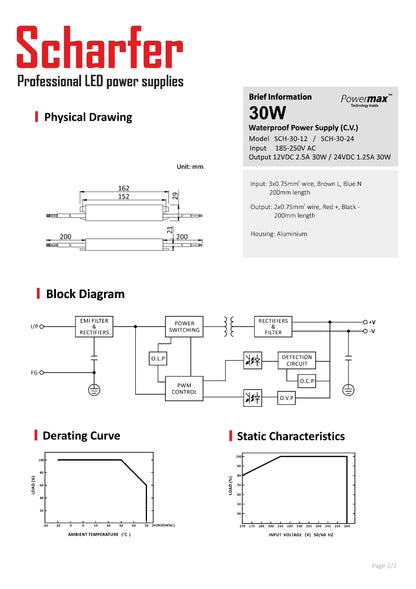 Transformator 230V AC auf 24V DC 30W