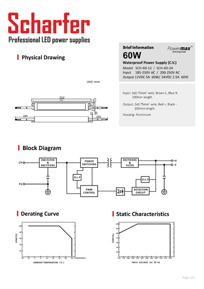 Transformator 230V AC auf 12V DC 60W