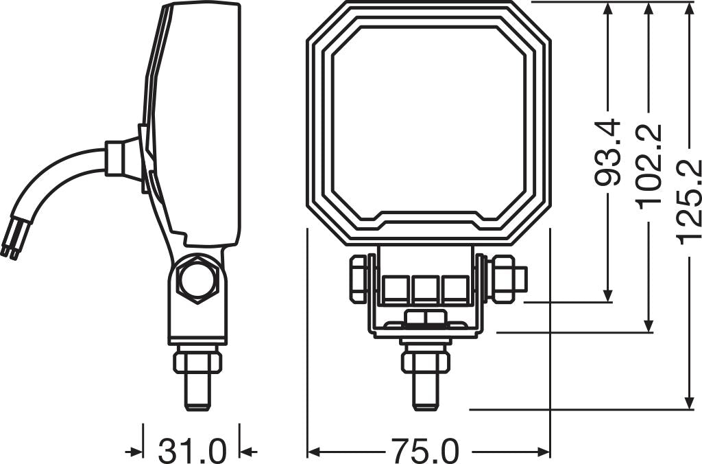 OSRAM LEDriving® CUBE WL VX80-WD - bild 8