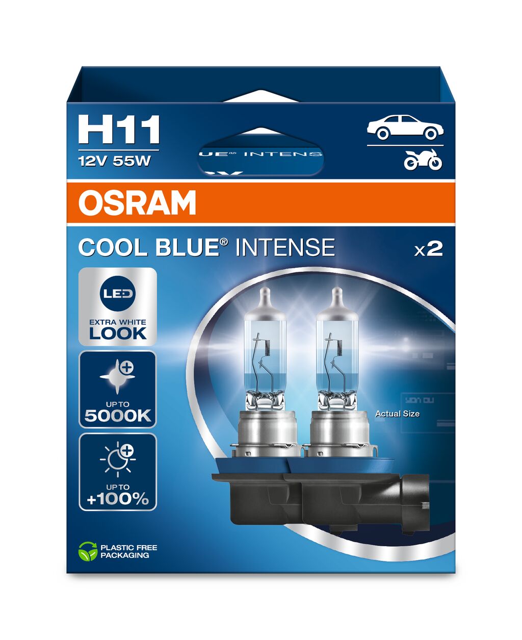 OSRAM – H11 Halogen-Scheinwerferlampe – 2er-Pack
