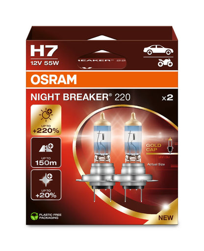 OSRAM NIGHT BREAKER 200 - H7 - 2er-Pack