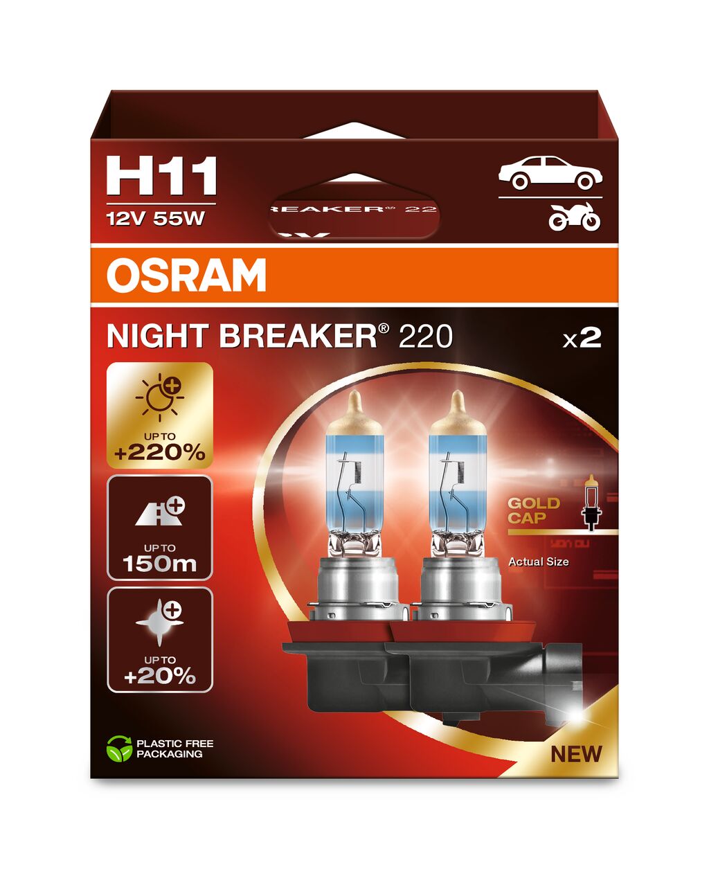 OSRAM NIGHT BREAKER 220 - H11 - 2er-Pack