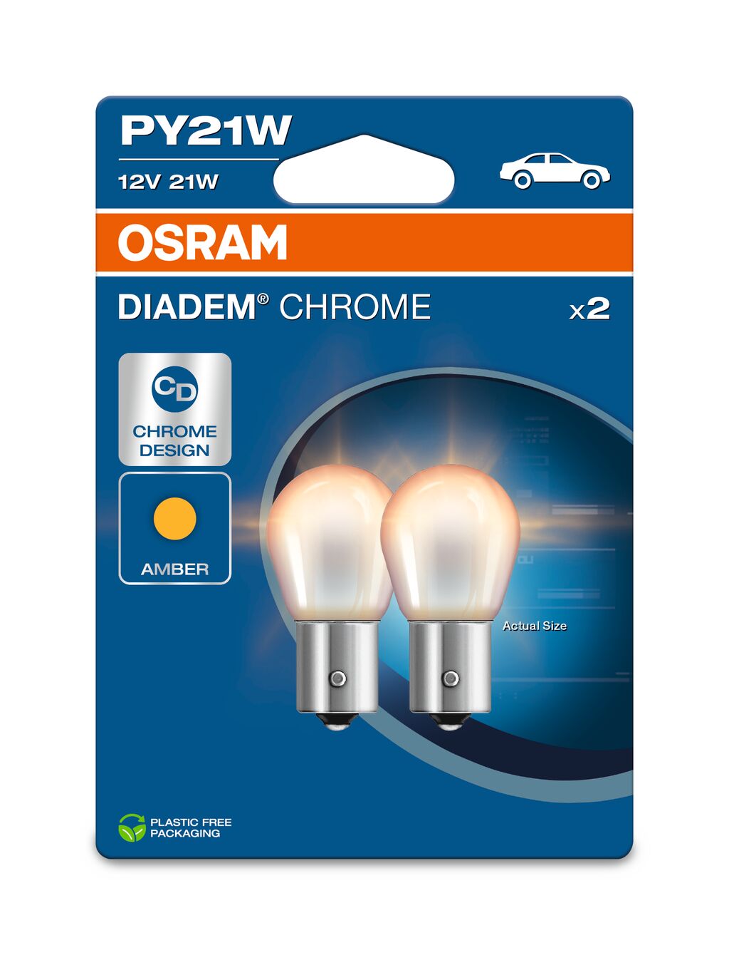 OSRAM DIADEM CHROME – PY21W Extra-Glühbirne
