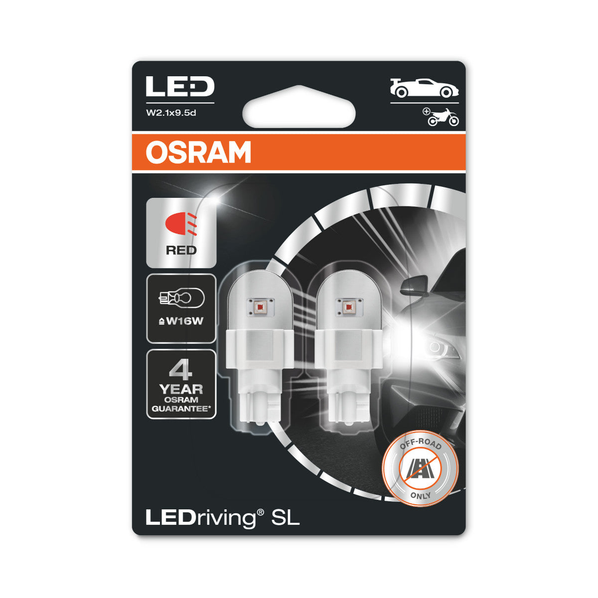 OSRAM LEDriving SL - Offroad W16W - rot