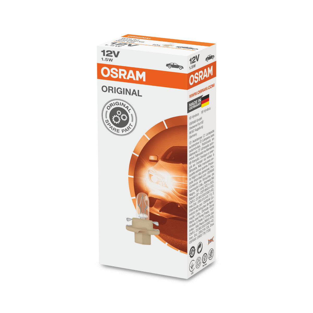 OSRAM ORIGINAL - KUNSTSTOFF-MF-BASIS - 1 -5W - Extra-Glühbirne