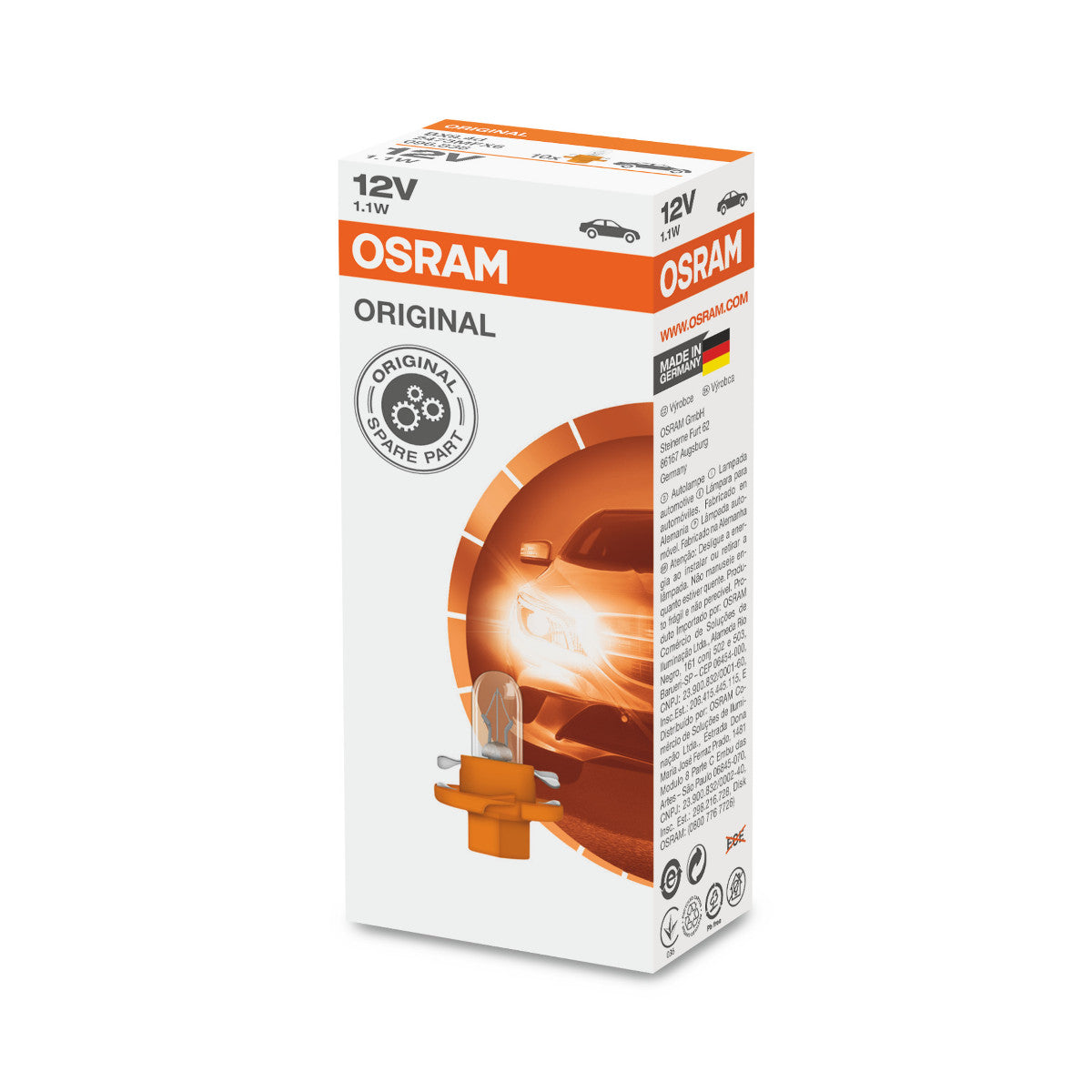 OSRAM ORIGINAL - KUNSTSTOFF MF-BASIS - 1 -1W - Extra-Glühbirne