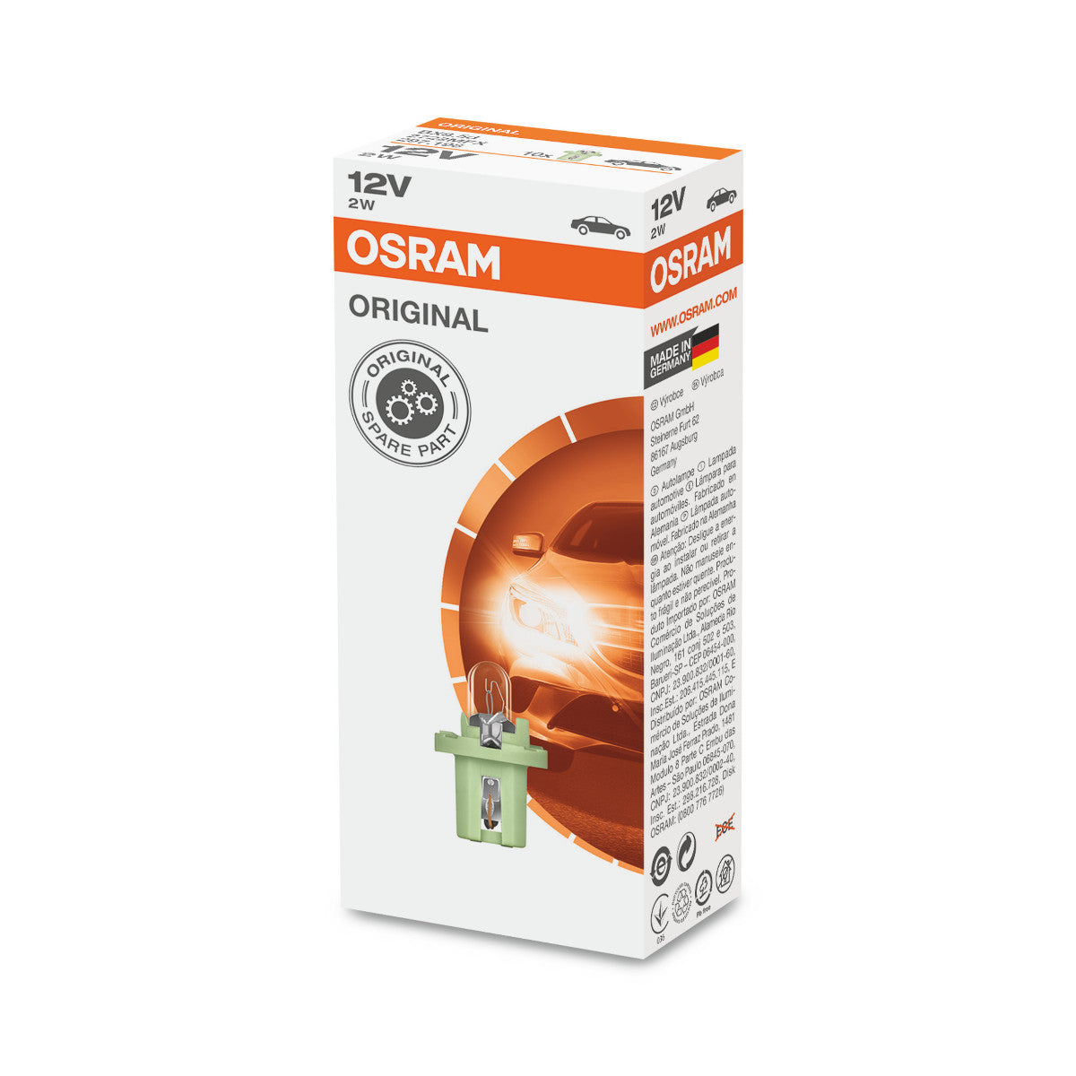 OSRAM ORIGINAL - KUNSTSTOFF-MF-BASIS - 2W - BX8,5d - Extra-Glühbirne