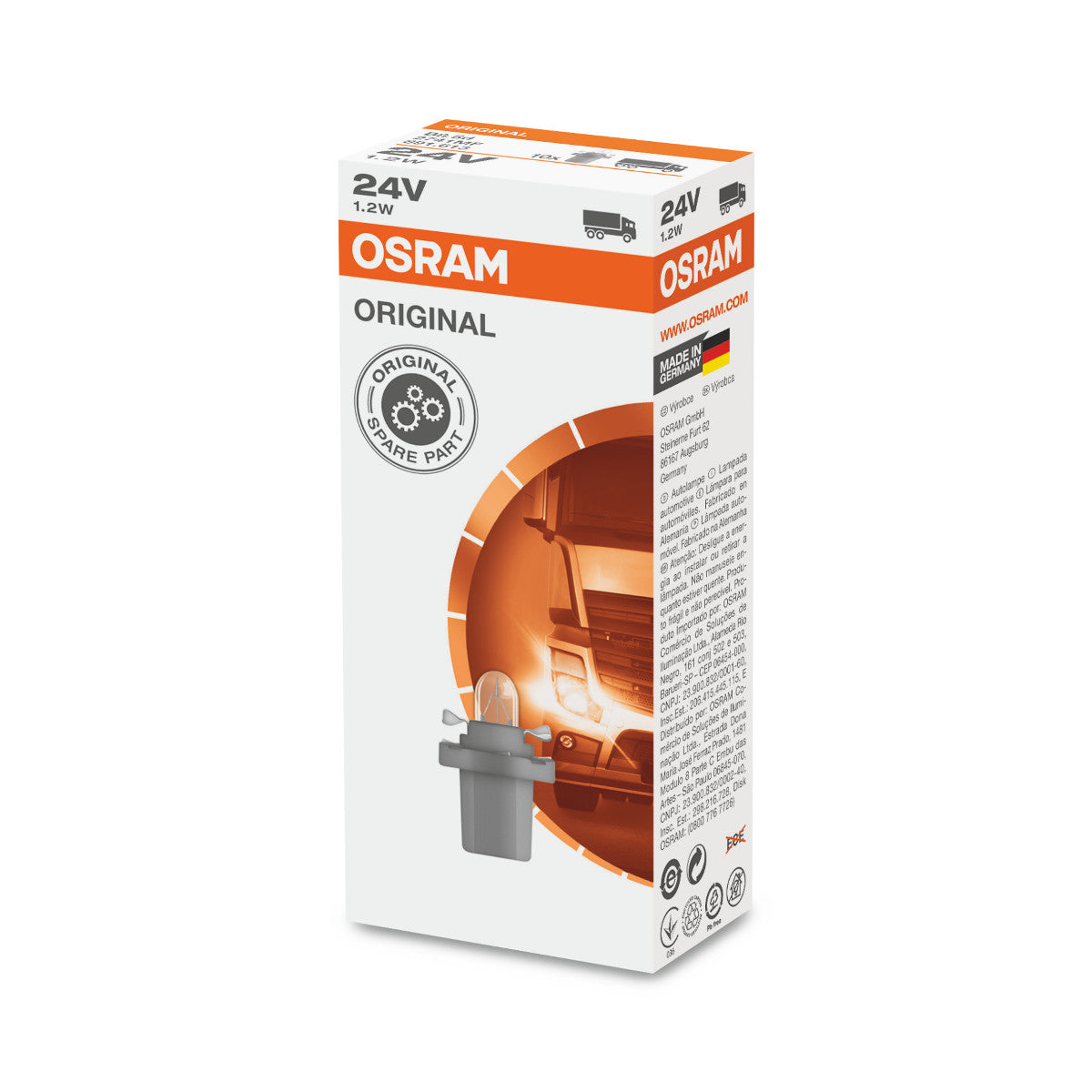 OSRAM ORIGINAL – KUNSTSTOFF-MF-BASIS – 2741MF Extra-Glühbirne