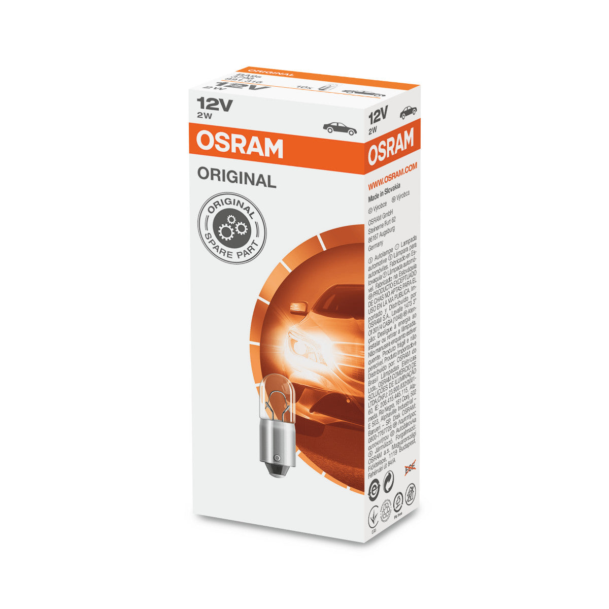 OSRAM ORIGINAL - METALLBASIS - 2W - 12V