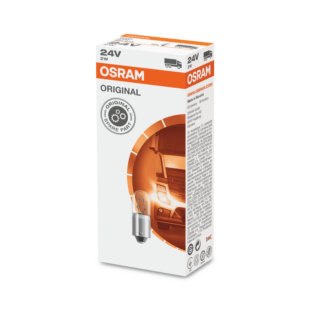 OSRAM ORIGINAL - METALLBASIS - 2W - 24V