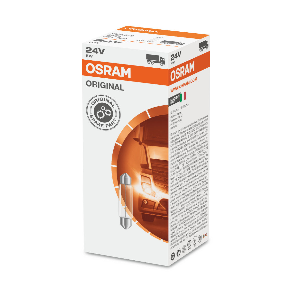 OSRAM ORIGINAL FESTOON - 5W - 24V - Extra-Glühbirne