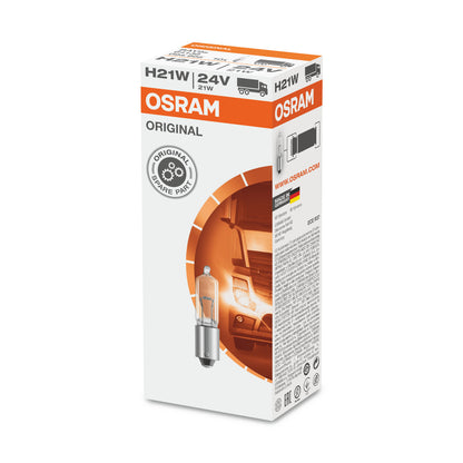 OSRAM ORIGINAL – METALLBASIS – H21W – 24V Extra-Glühbirne