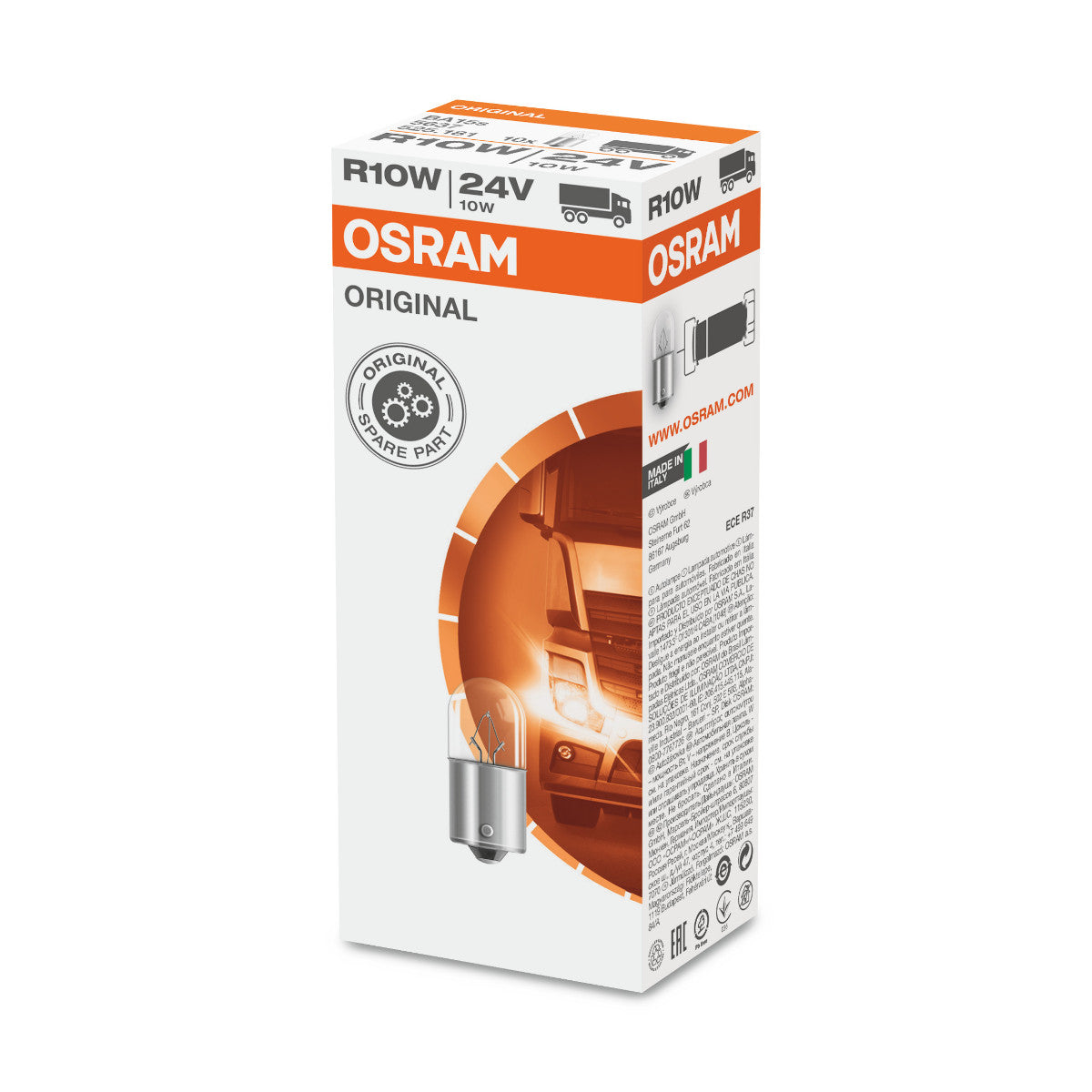 OSRAM ORIGINAL - METALLBASIS - R10W - 24V