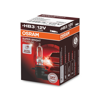 OSRAM SUPER BRIGHT PREMIUM – SUPER BRIGHT – Offroad-HB3-Halogen-Scheinwerferlampe