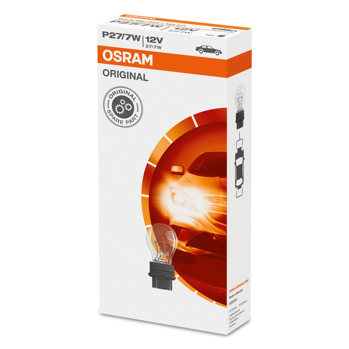 OSRAM S8 WEDGE BASE - P27-7W Zusätzliche Glühbirne