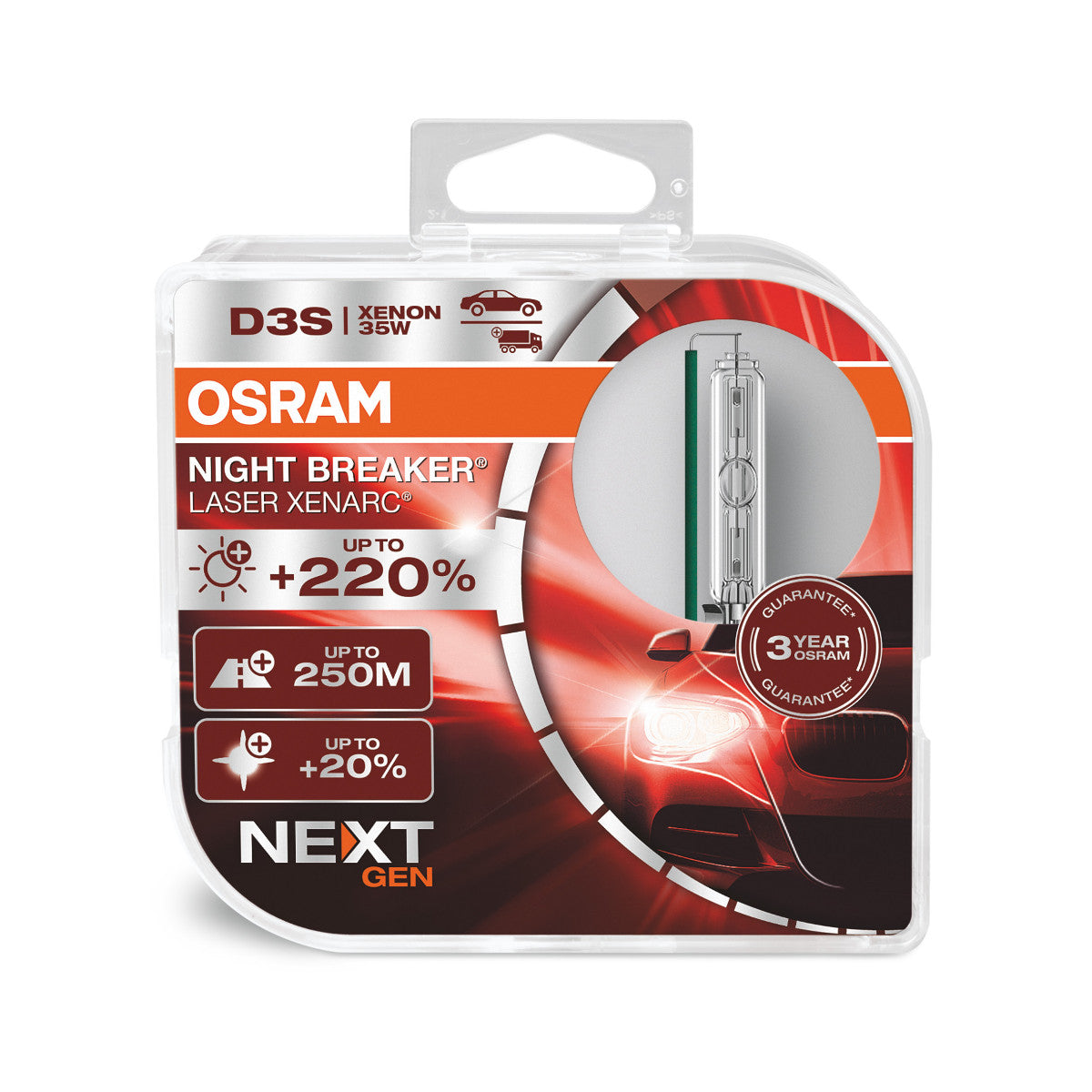 OSRAM XENARC NIGHT BREAKER LASER (NÄCHSTE GEN) – D3S – 2ER-PACK