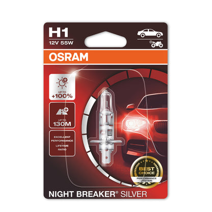 OSRAM NIGHT BREAKER® SILVER H1 Einzelblister