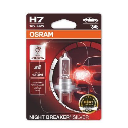 OSRAM NIGHT BREAKER® SILVER H7 Einzelblister