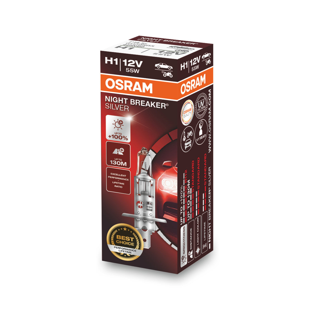 OSRAM NIGHT BREAKER® SILVER H1 Faltbox