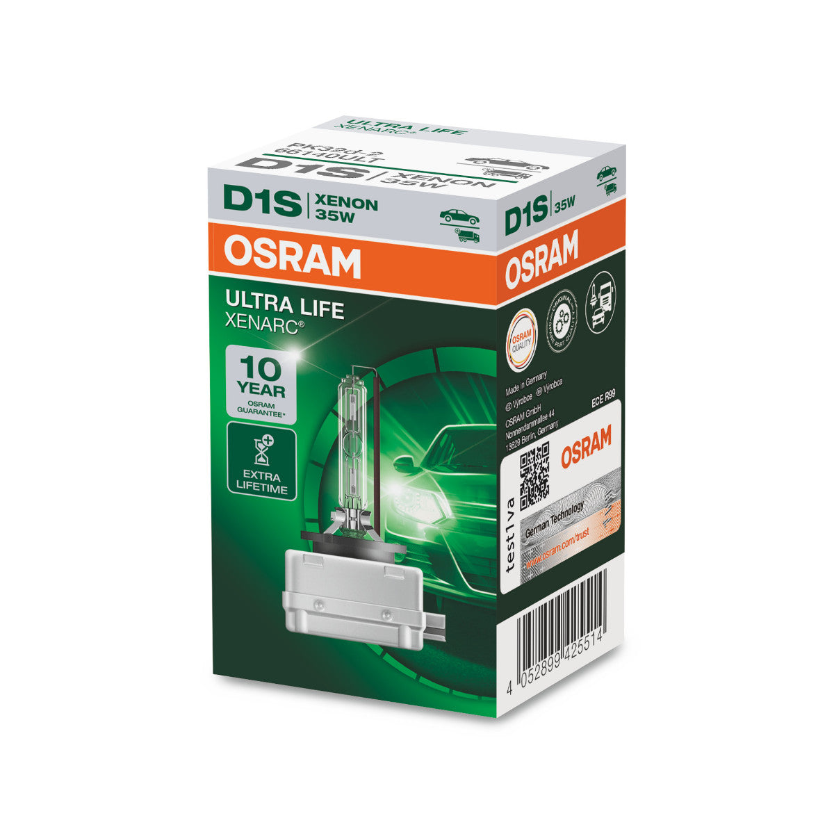 OSRAM XENARC ULTRA LIFE – D1S HID-Scheinwerferlampe – 1er-Pack