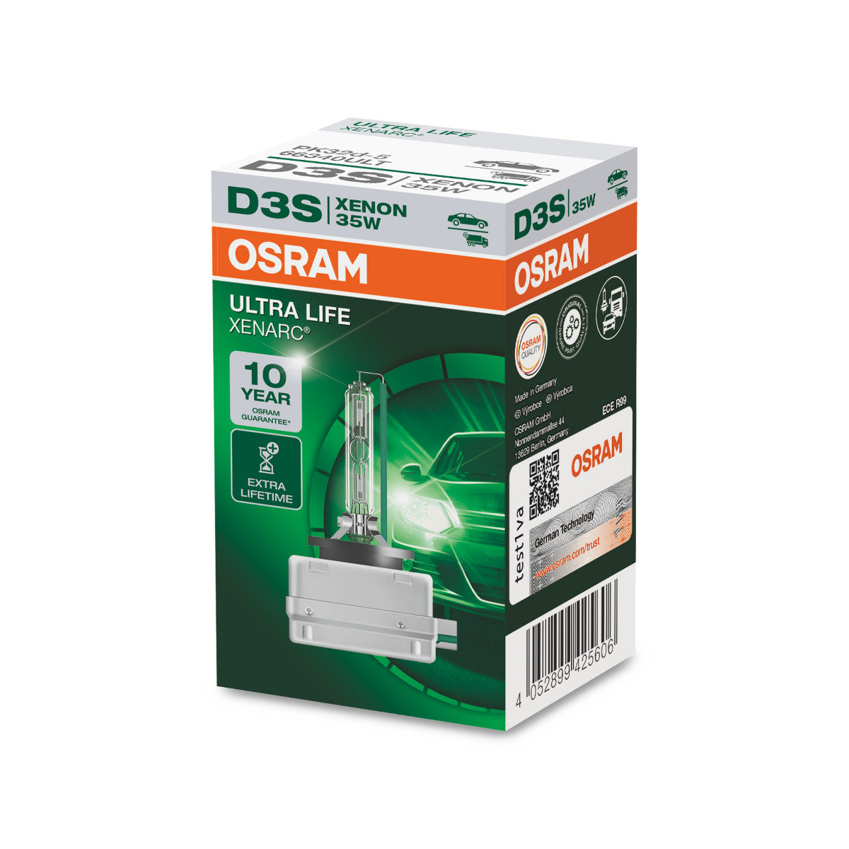 OSRAM XENARC ULTRA LIFE – D3S HID-Scheinwerferlampe – 1er-Pack