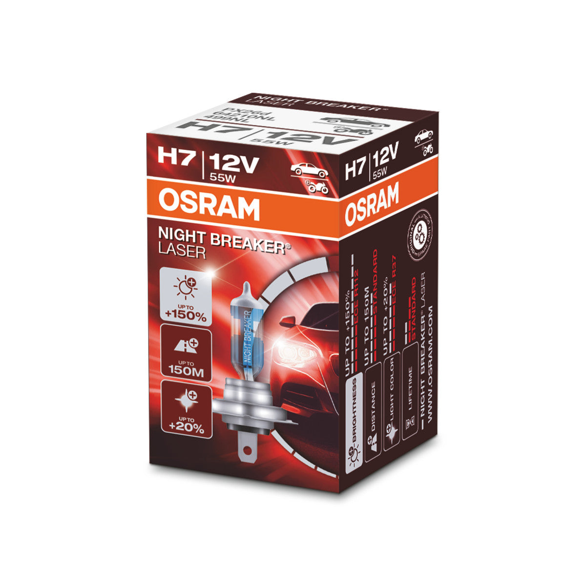 OSRAM NIGHT BREAKER® LASER H7 Faltschachtel