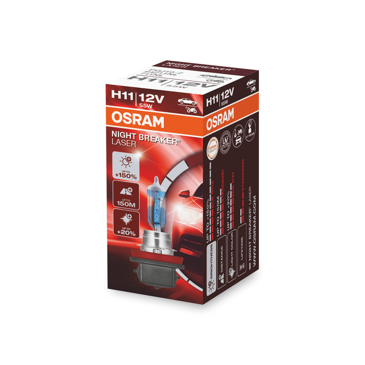 OSRAM NIGHT BREAKER® LASER H11 Faltschachtel