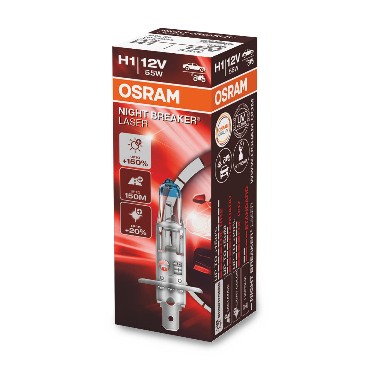 OSRAM NIGHT BREAKER® LASER H1 Faltschachtel