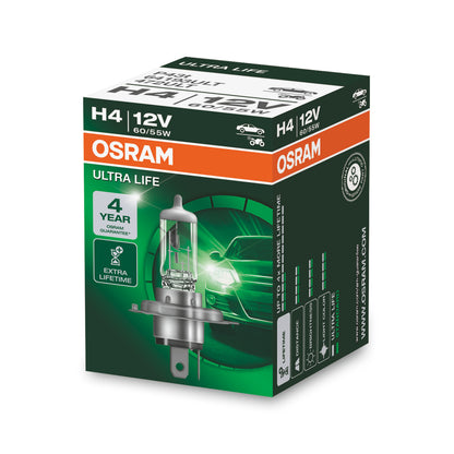 OSRAM ULTRA LIFE - H4 Halogen-Scheinwerferlampe - Faltschachtel