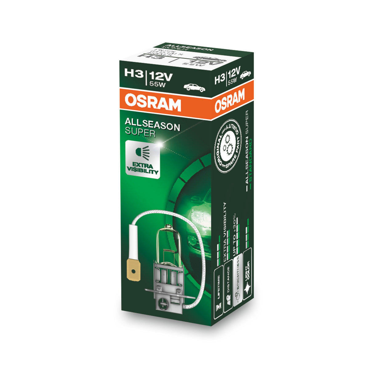 OSRAM ALLSEASON SUPER - ALLSEASON - H3 Halogen-Scheinwerferlampe