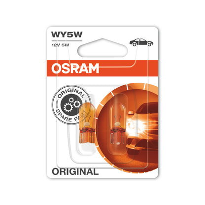 OSRAM ORIGINAL – WEDGE BASE – WY5W – 12 V Extra-Glühbirne – 2er-Pack