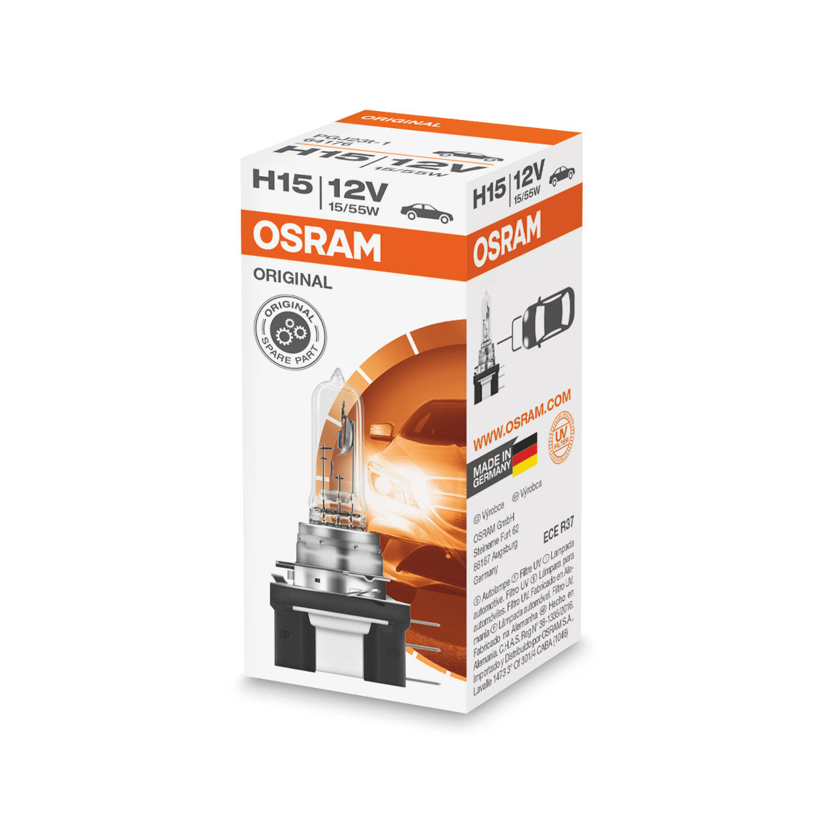 OSRAM ORIGINAL LINE - H15 - 12 V - 5515 W - Halogen-Scheinwerferlampe