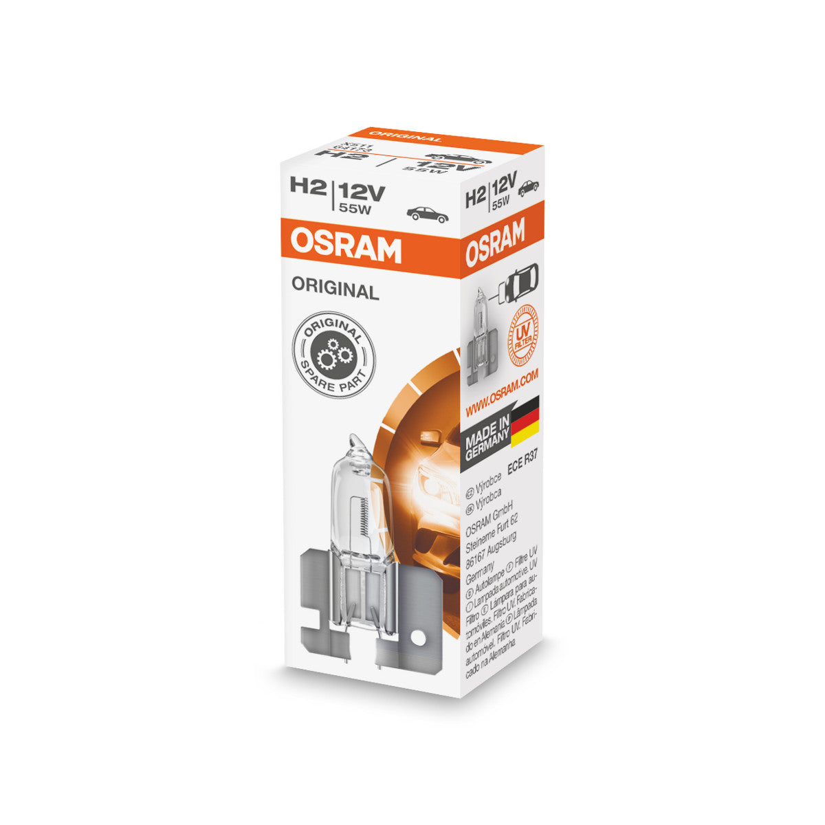 OSRAM ORIGINAL LINE - H2 - 12 V - 55 W - Halogen-Scheinwerferlampe